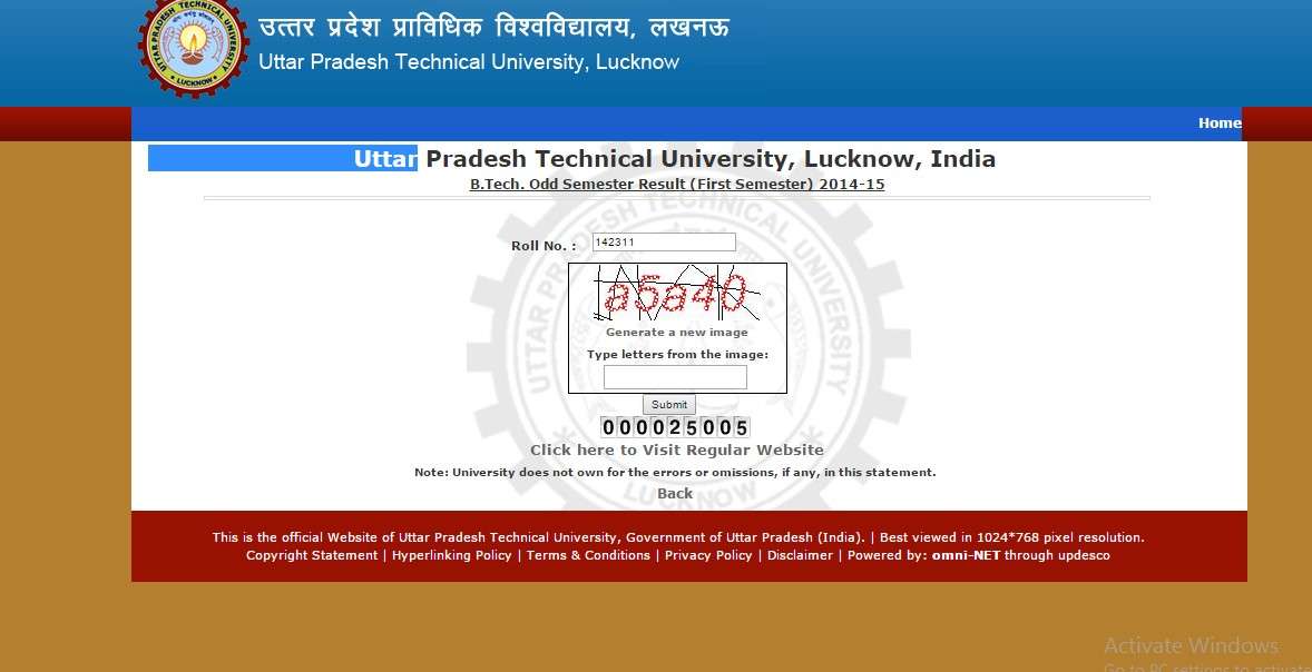 UPTU declares 1st semester b.tech result 2014-15